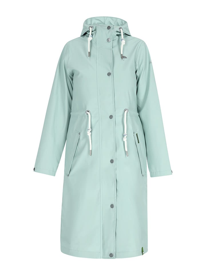 Schmuddelwedda Płaszcz przeciwdeszczowy w kolorze miętowym rozmiar: L