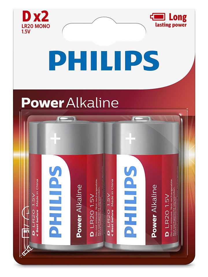 Philips Baterie AAA LR20 (2 szt.) rozmiar: onesize