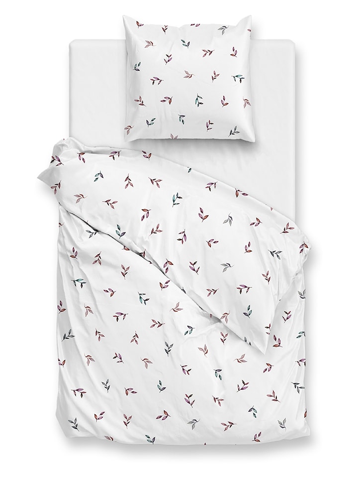 Zo!Home Komplet pościeli "Sienna" w kolorze białym ze wzorem rozmiar: 135x200 cm