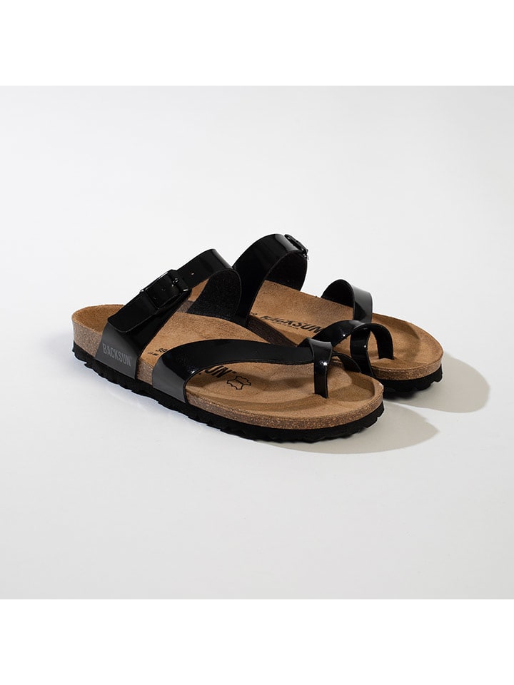 BACKSUN Japonki "Barecelone" w kolorze czarnym rozmiar: 36