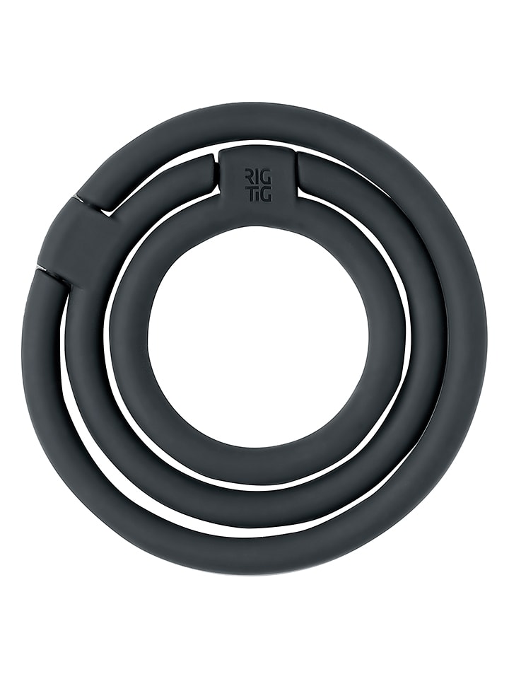 RIG-TIG Podkładka "Circles" w kolorze czarnym - Ø 13 cm rozmiar: onesize
