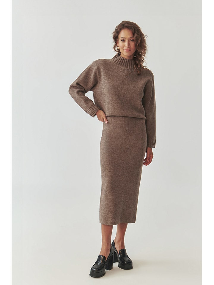 TATUUM Spódnica "Gemeta 1" w kolorze brązowym rozmiar: S