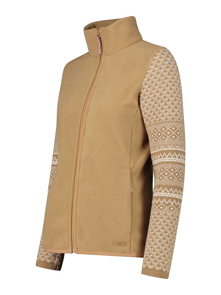 CMP Kurtka polarowa w kolorze jasnobrązowym rozmiar: 34