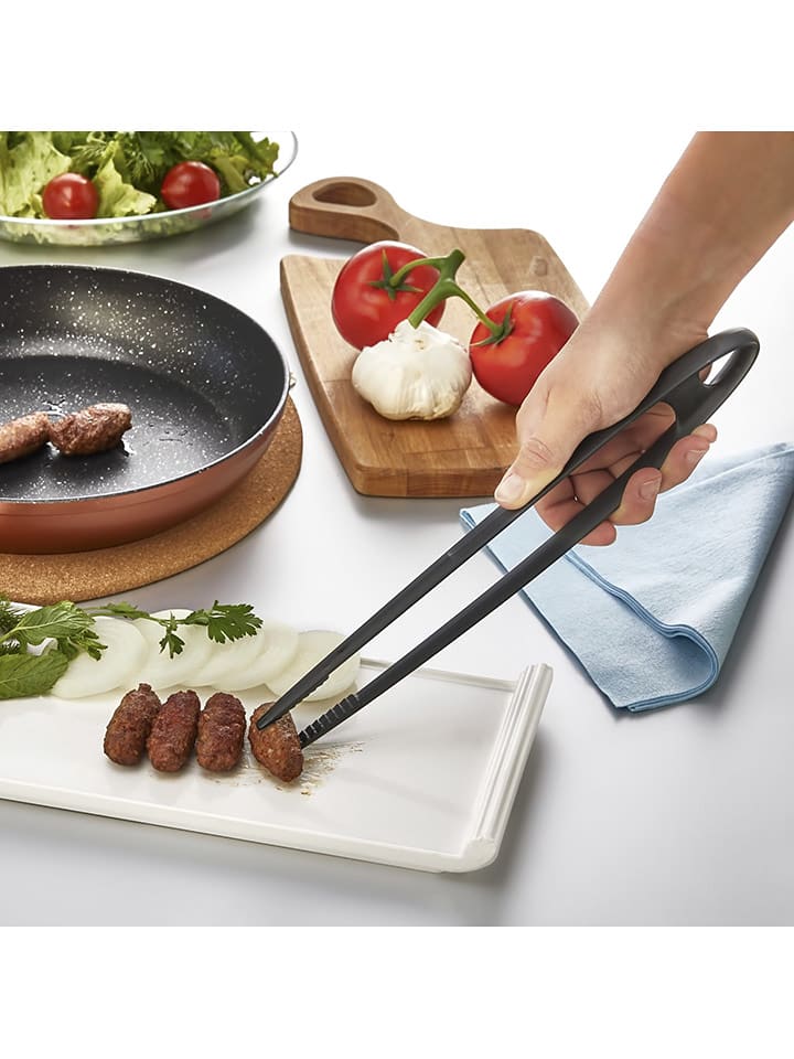 Violeta Home Szczypce kuchenne w kolorze czarnym - dł. 28 cm rozmiar: onesize