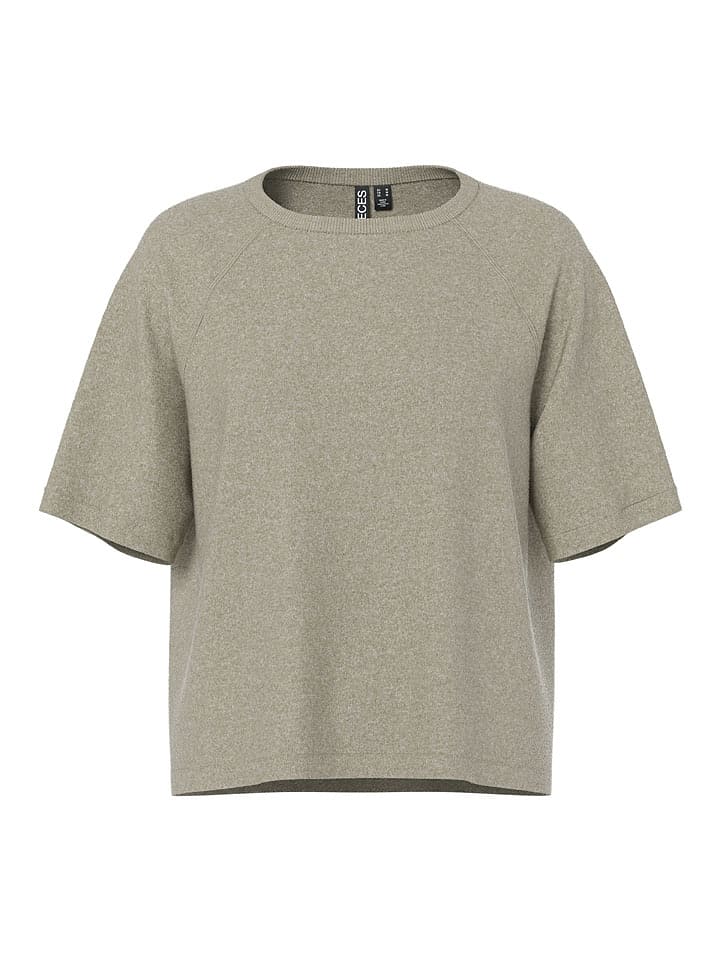 Pieces Koszulka "Bree" w kolorze beżowym rozmiar: XL