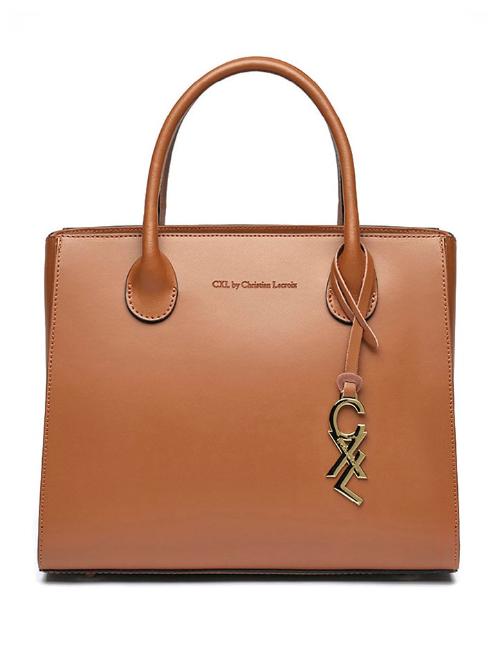 CXL by Christian Lacroix Skórzana torebka "Montaigne" w kolorze jasnobrązowym - 31 x 26 x 15 cm rozmiar: onesize