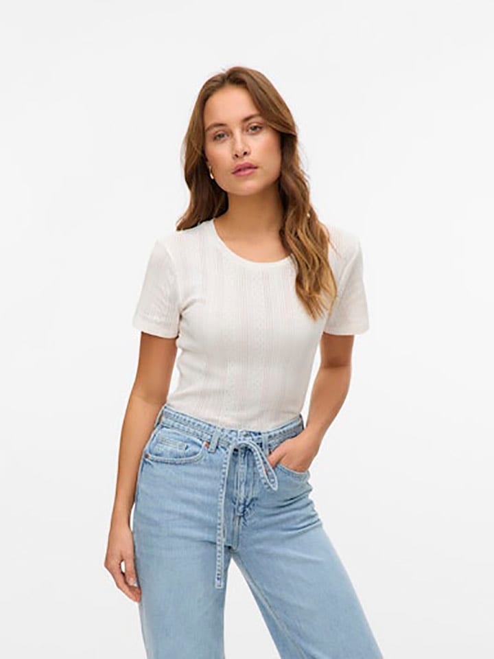 Vero Moda Koszulka w kolorze białym rozmiar: L