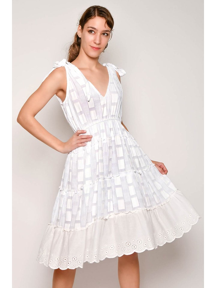 H.H.G. Sukienka w kolorze białym rozmiar: M