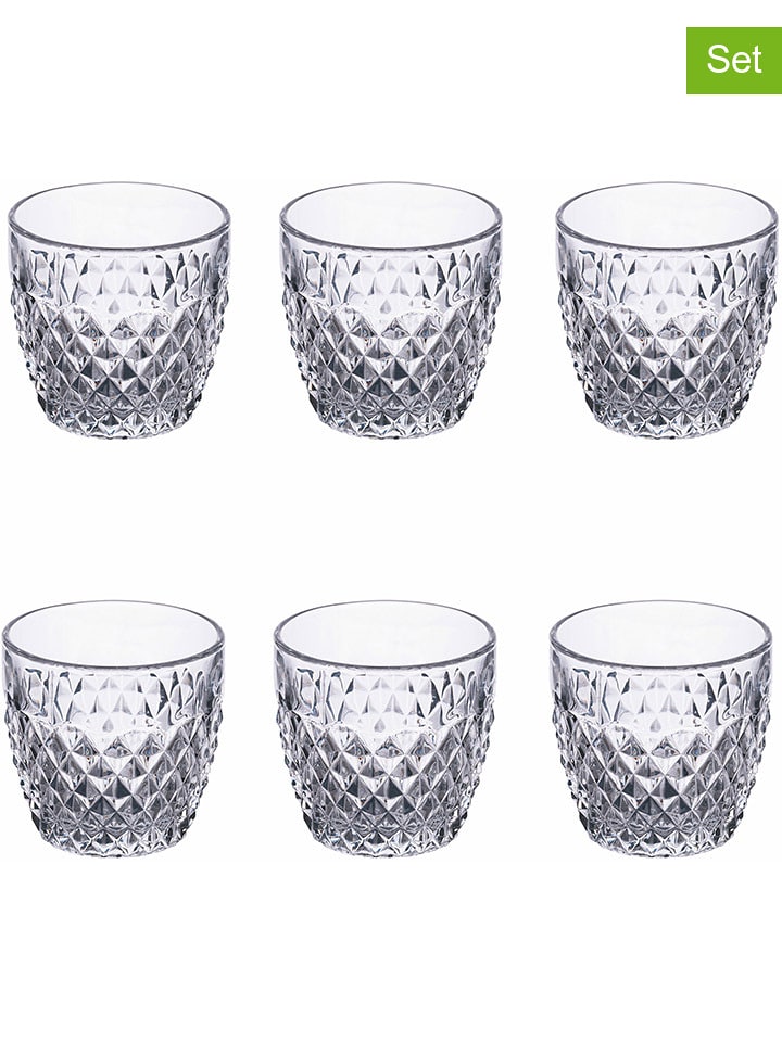 Villa d´Este Szklanki (6 szt.) "Diamond Balloom" - 350 ml rozmiar: onesize