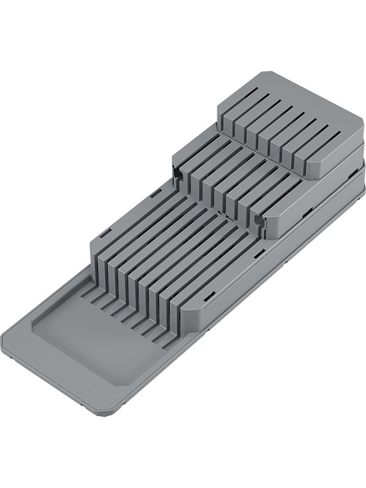 metaltex Blok "Blade-Fit" w kolorze szarym na noże - 11 x 14 x 41 cm rozmiar: onesize