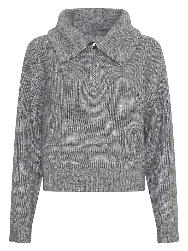 MOSS COPENHAGEN Sweter w kolorze szarym rozmiar: S/M