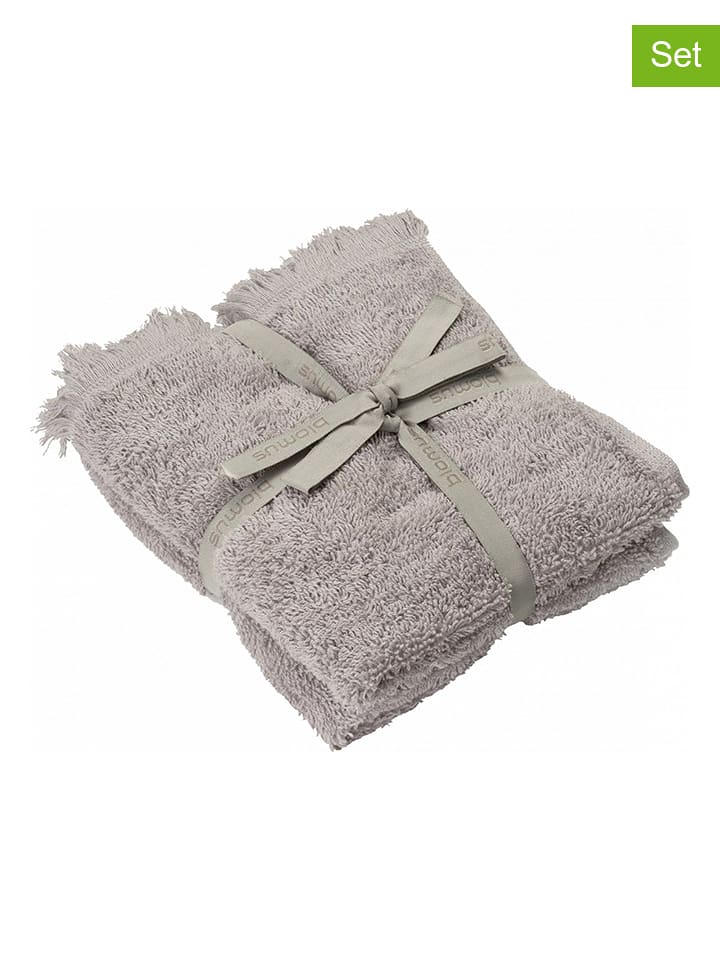 Blomus Ręczniki (2 szt.) "Frino" w kolorze jasnoszarym dla gości - 30 x 50 cm rozmiar: onesize