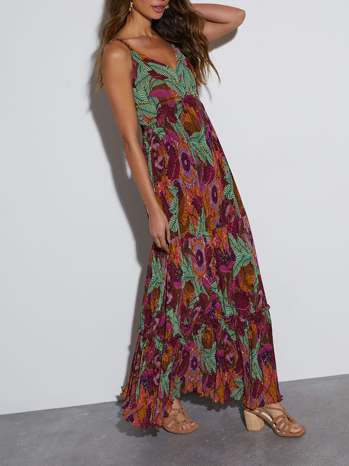 LA Angels Sukienka w kolorze zielono-ciemnofioletowym rozmiar: S