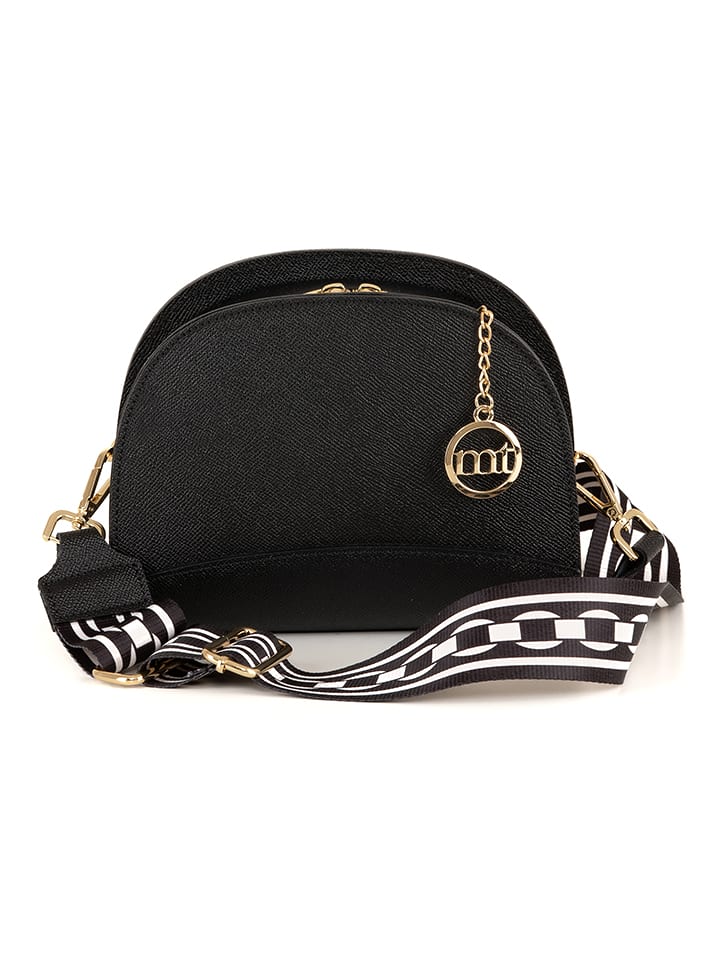 Mia Tomazzi Skórzana torebka "Cassala" w kolorze czarnym - 23 x 19 x 9 cm rozmiar: onesize