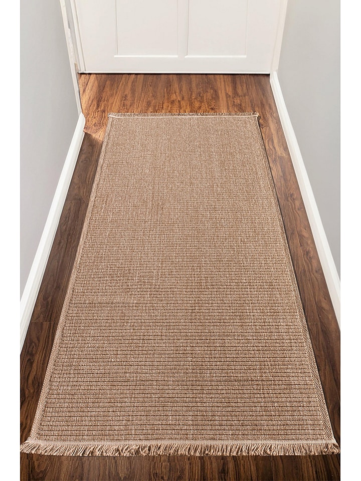 Mioli Dywan w kolorze jasnobrązowym rozmiar: 80x200 cm