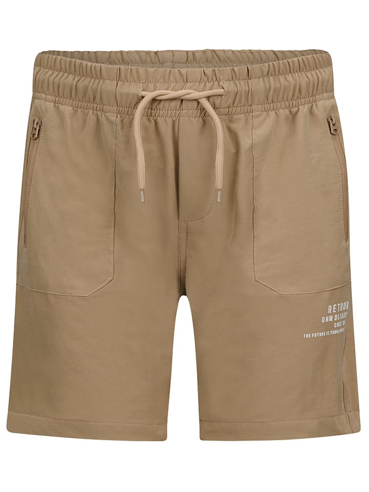 Retour Szorty dresowe "Felix" w kolorze beżowym rozmiar: 134/140