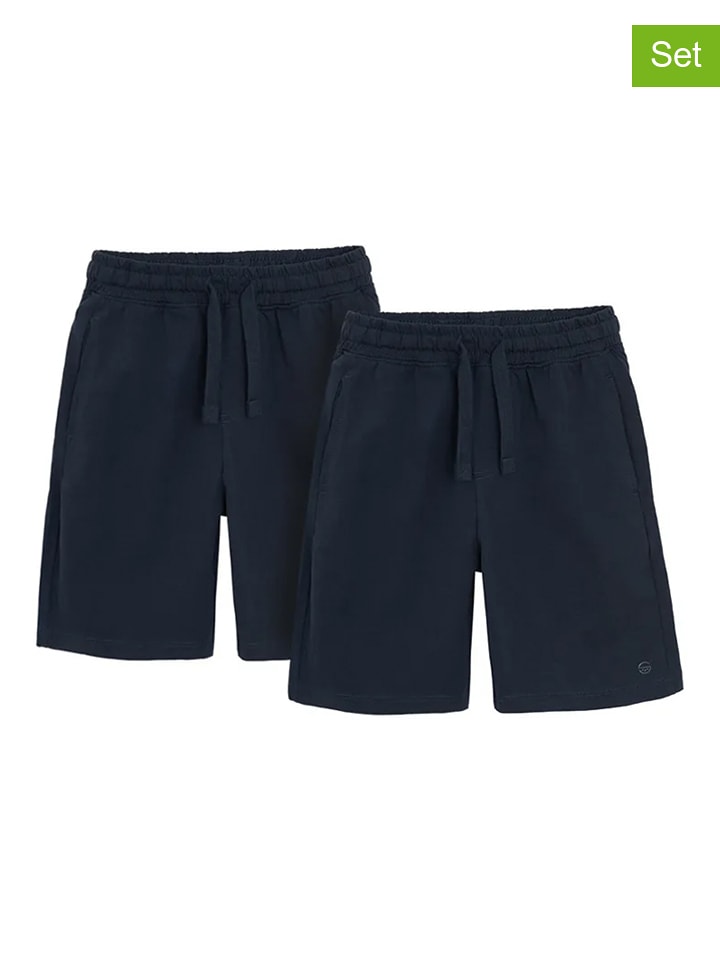 COOL CLUB Szorty dresowe (2 pary) w kolorze granatowym rozmiar: 92