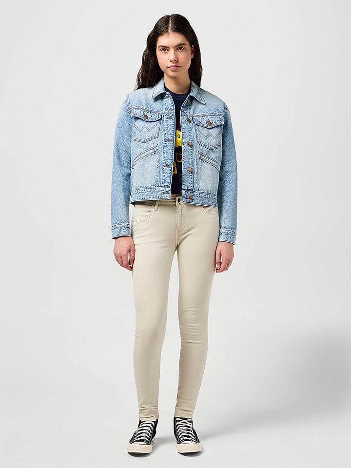 Wrangler Kurtka dżinsowa w kolorze błękitnym rozmiar: M