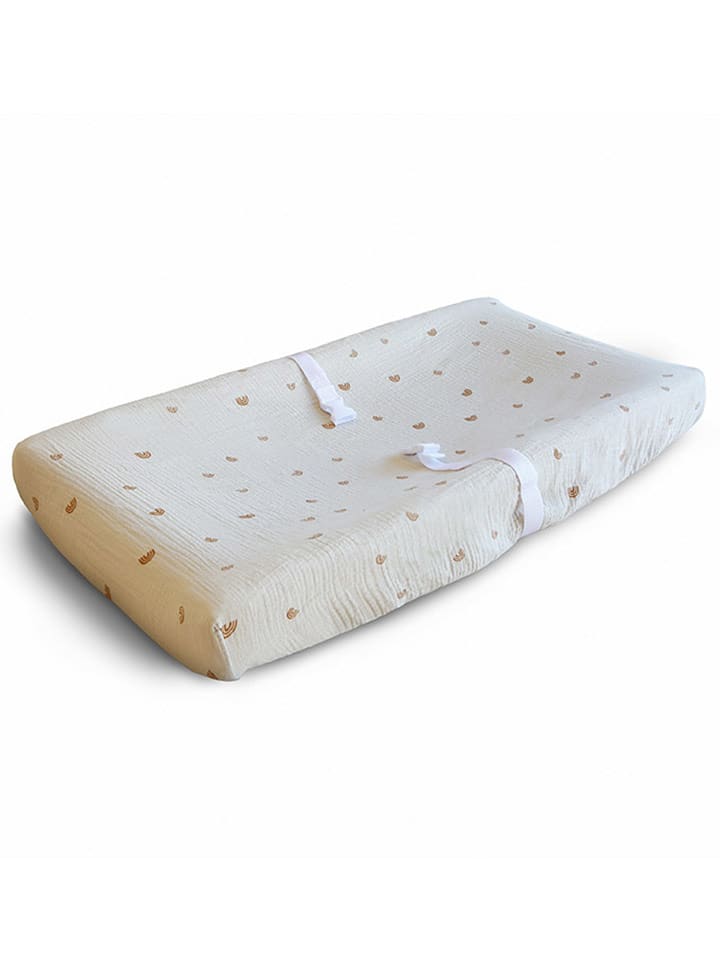 mushie Poszewka w kolorze kremowo-brązowym na matę do przewijania rozmiar: onesize