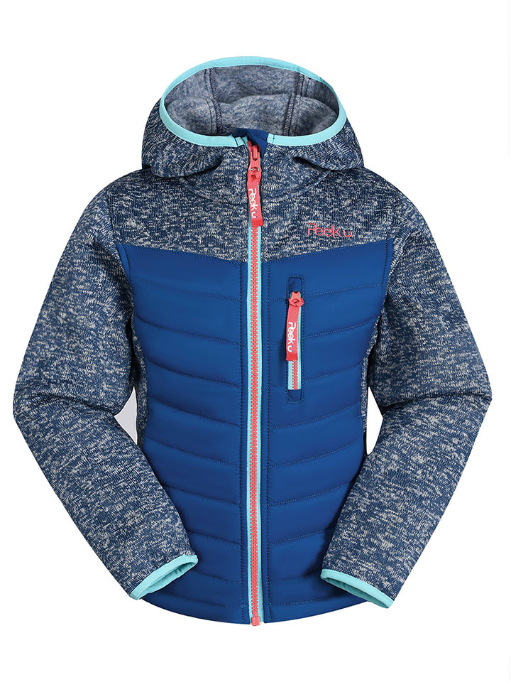 Peek U Kurtka hybrydowa "Apple" w kolorze niebiesko-turkusowym rozmiar: 128