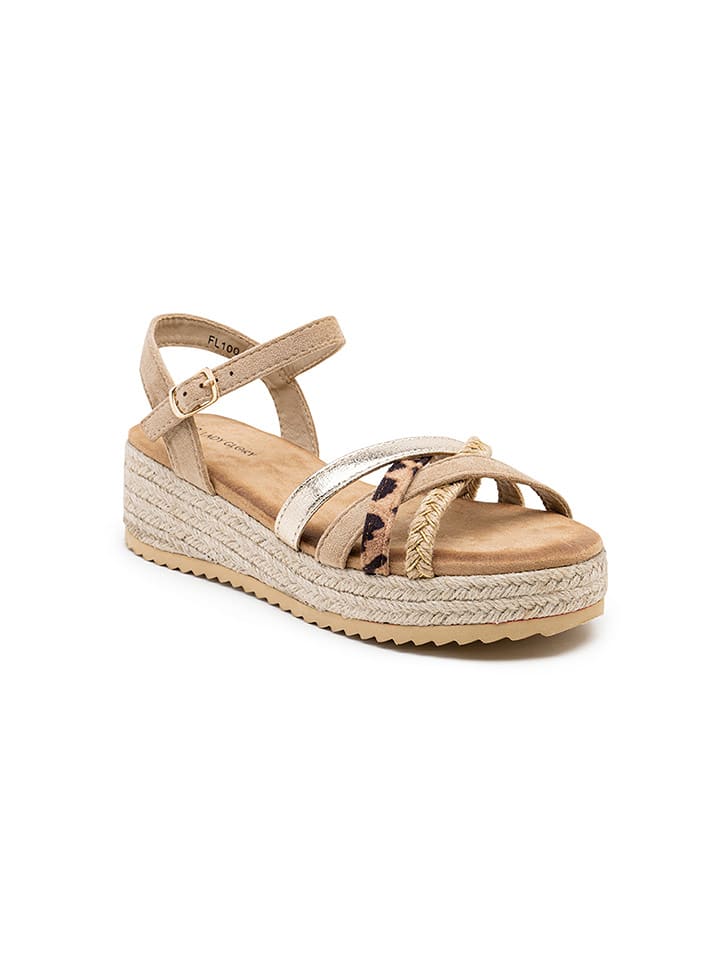 Foreverfolie Sandały w kolorze khaki rozmiar: 41