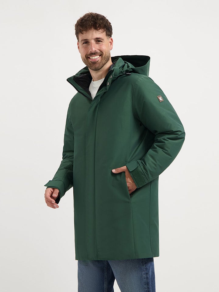 TRAVELIN' Kurtka zimowa 3w1 w kolorze zielono-antracytowym rozmiar: XL