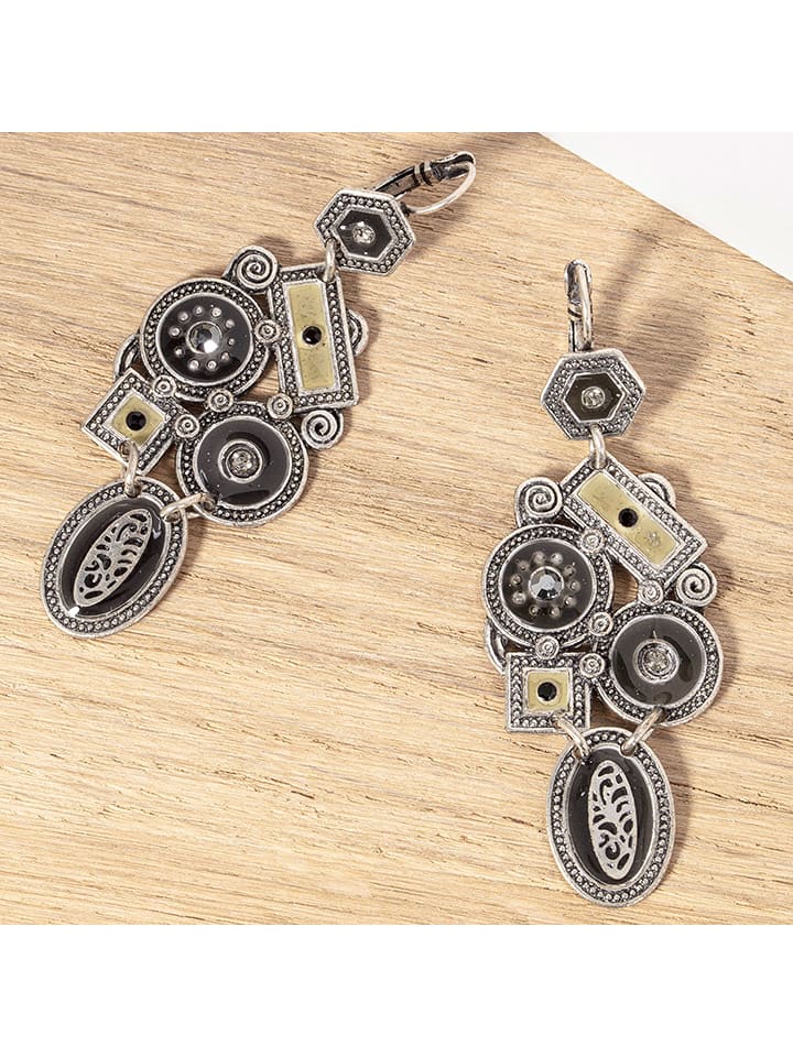 MENTHE À L'O Kolczyki-wkrętki z kryształami rozmiar: onesize