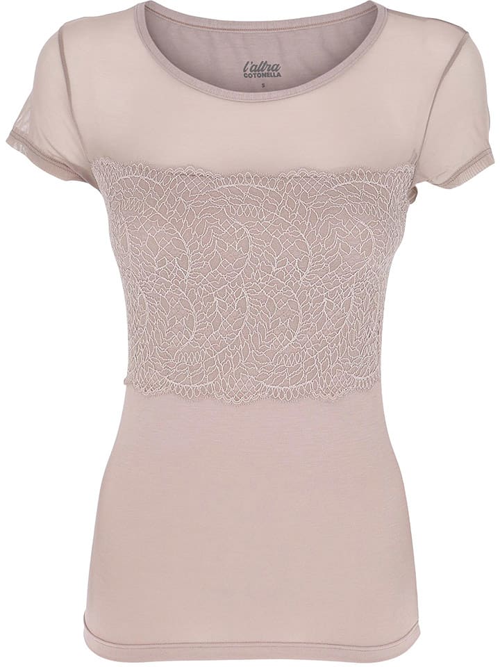 COTONELLA Koszulka w kolorze beżowym rozmiar: L