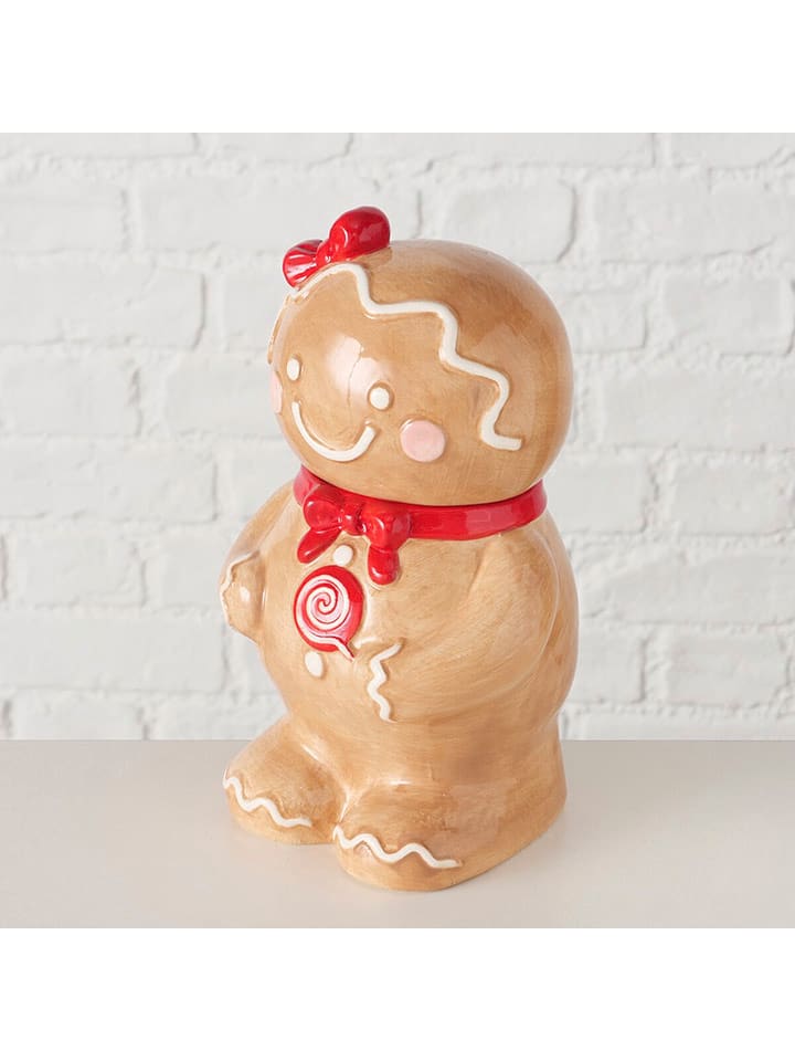 Boltze Pojemnik "Ginger" w kolorze jasnobrązowo-czerwonym - wys. 22 cm rozmiar: onesize