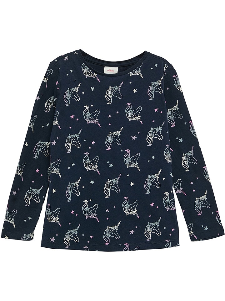 s.Oliver Koszulka w kolorze granatowym rozmiar: 128/134