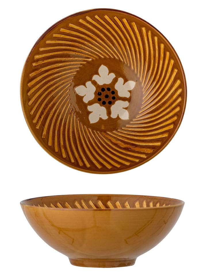 Bloomingville Miska "Heikki" w kolorze brązowym - wys. 11 x Ø 26,5 cm rozmiar: onesize