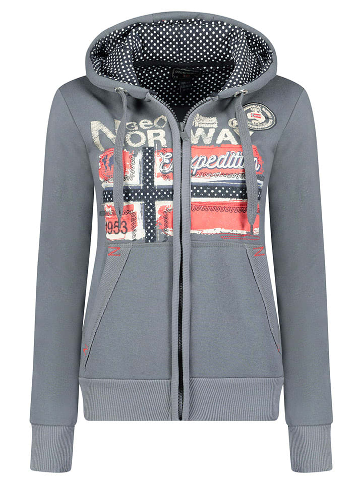 Geographical Norway Bluza "Farlotte" w kolorze szarym rozmiar: XL