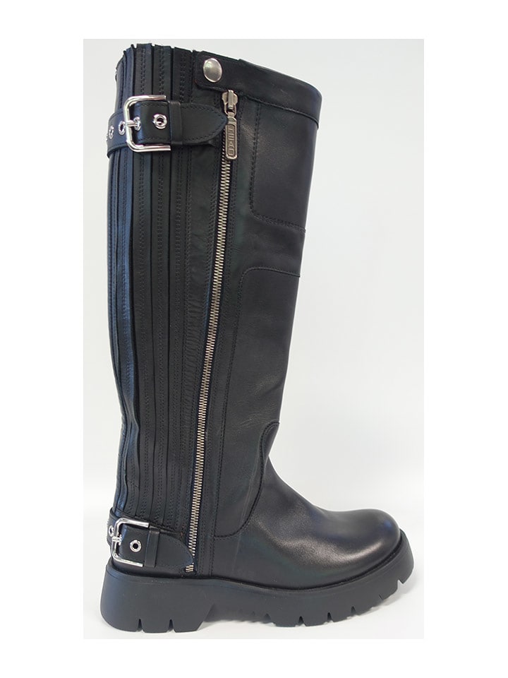 Högl Skórzane kozaki w kolorze czarnym rozmiar: 36