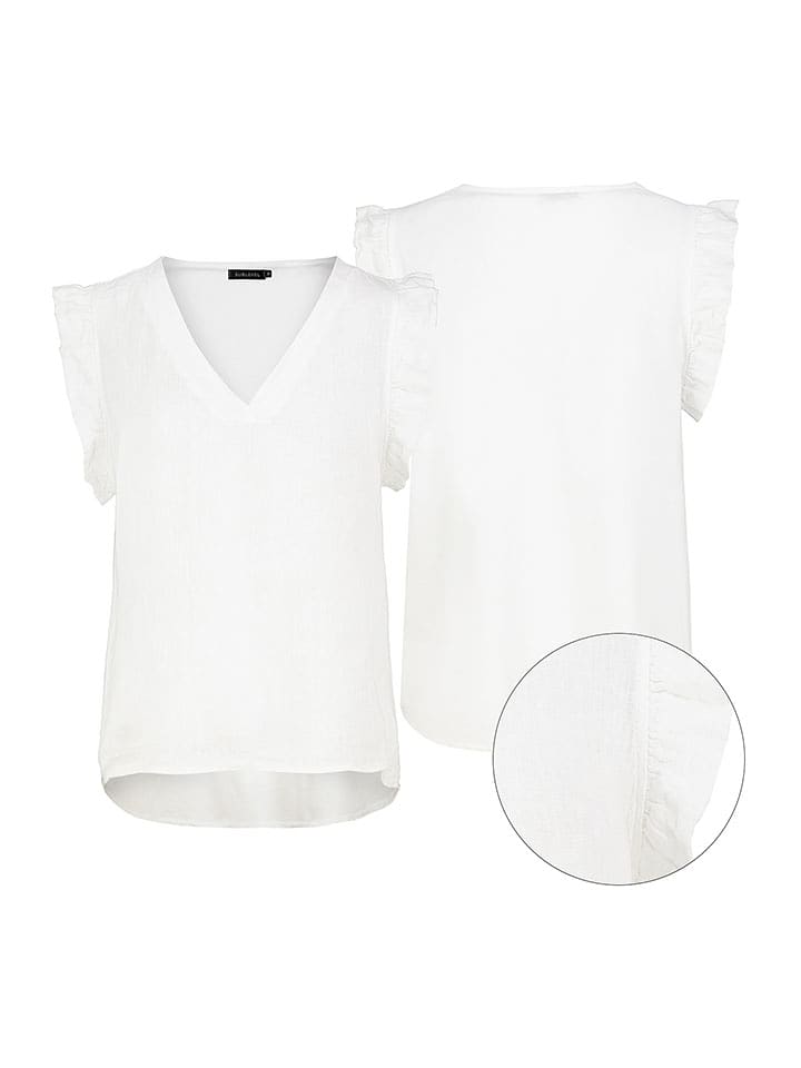 Eight2Nine Bluzka w kolorze białym rozmiar: M/L