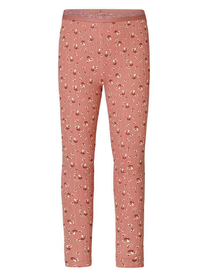 Noppies Legginsy "Jenison" w kolorze szaroróżowym rozmiar: 128