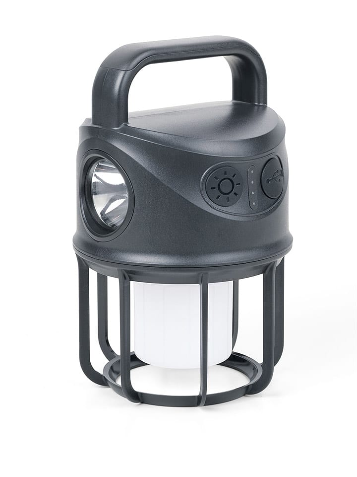 Troika Lampka kempingowa w kolorze czarnym - wys. 17,6 x Ø 10,8 cm rozmiar: onesize