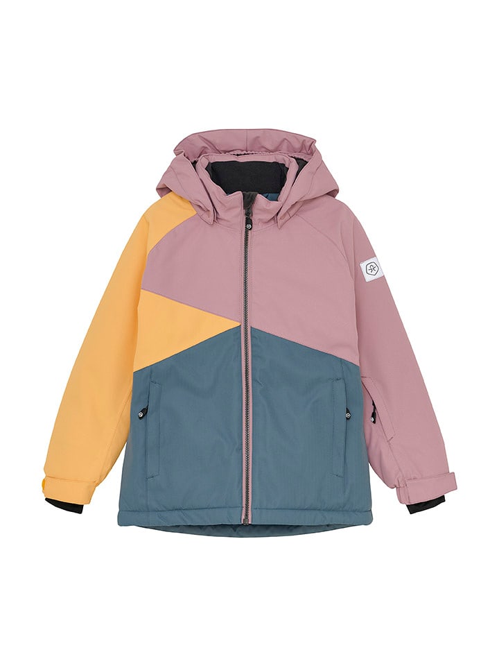 Color Kids Kurtka narciarska w kolorze jasnoróżowo-niebieskim rozmiar: 140