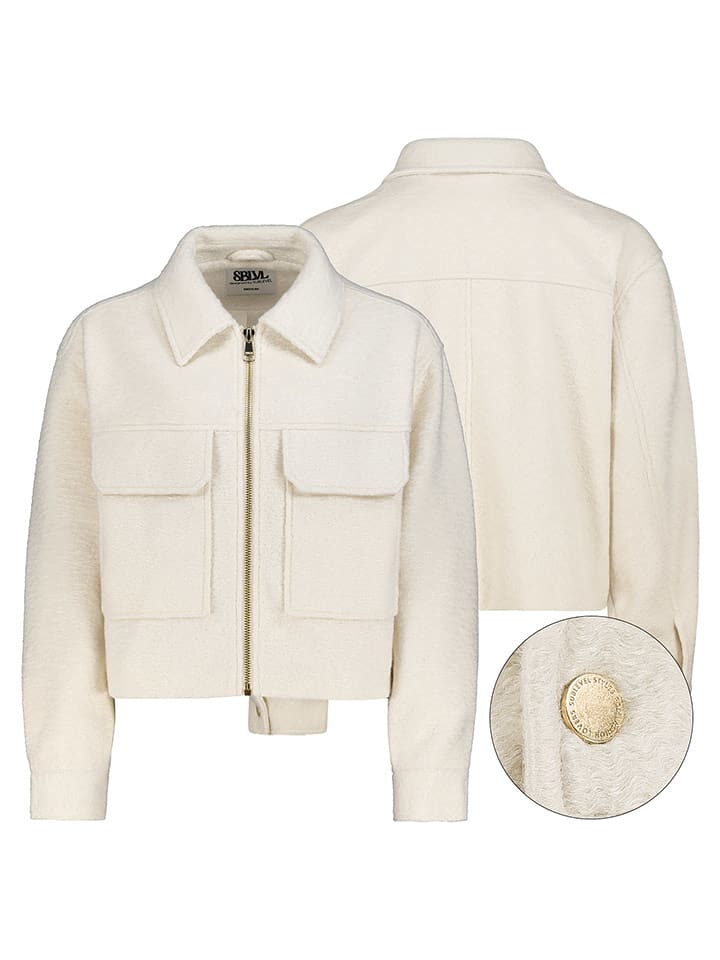 Sublevel Kurtka koszulowa w kolorze kremowym rozmiar: M