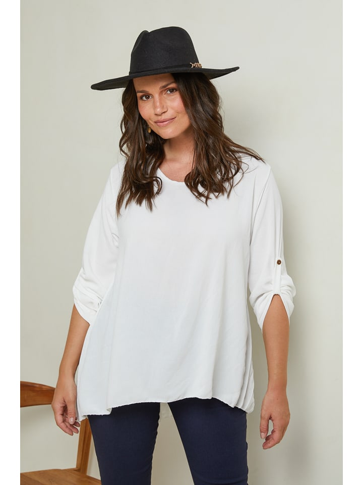 Curvy Lady Bluzka w kolorze białym rozmiar: 40/42