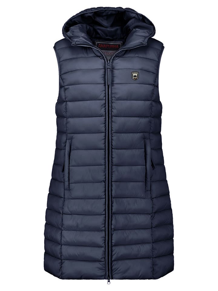 ANAPURNA Kamizelka pikowana "Vakitalana" w kolorze granatowym rozmiar: XXL