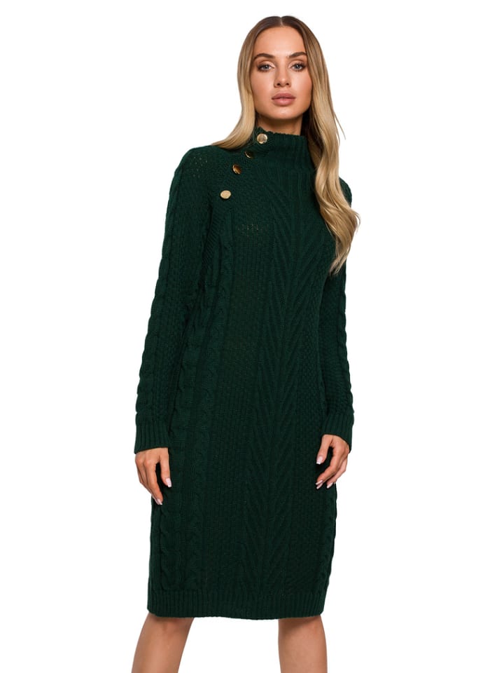 made of emotion Sukienka w kolorze ciemnozielonym rozmiar: S/M