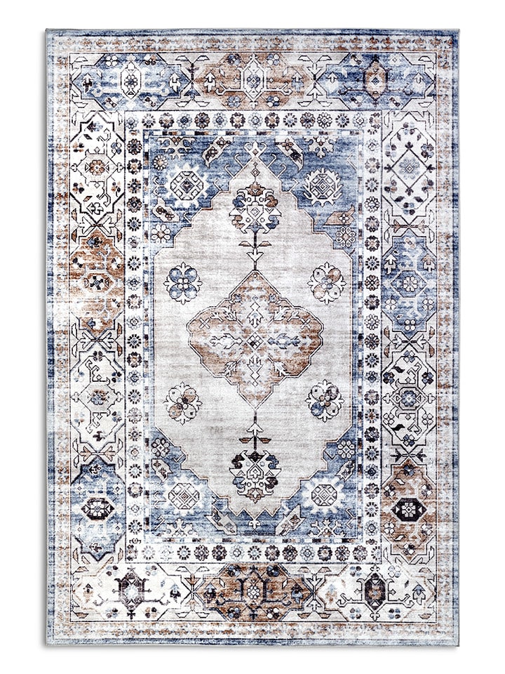 Hanse Home Dywan "Asya" w kolorze niebiesko-miedzianym rozmiar: 80x150 cm