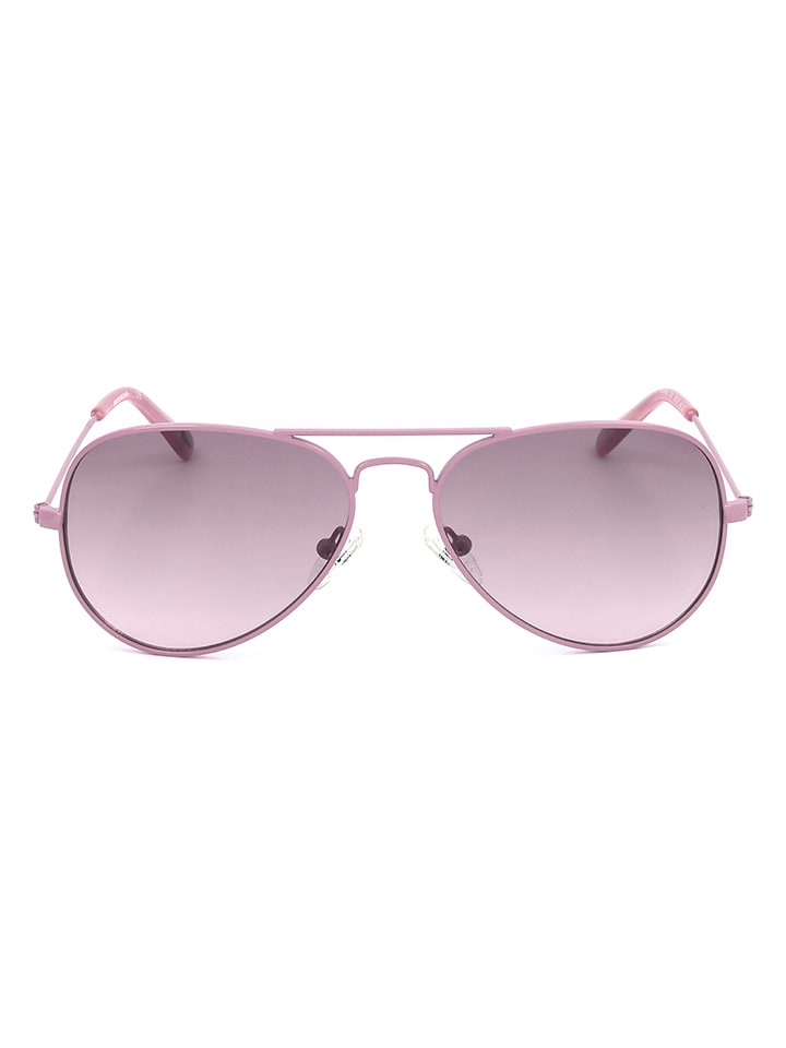 Skechers Dziecięce okulary przeciwsłoneczne w kolorze fioletowo-jasnoróżowym rozmiar: 55