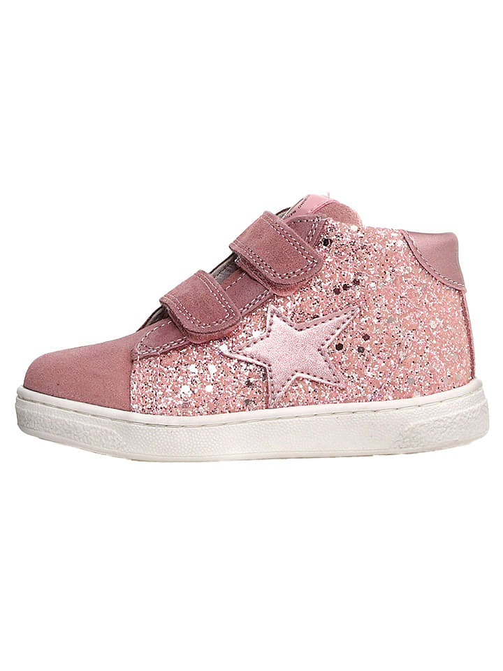 Naturino Skórzane sneakersy "Pinn" w kolorze jasnoróżowym rozmiar: 26