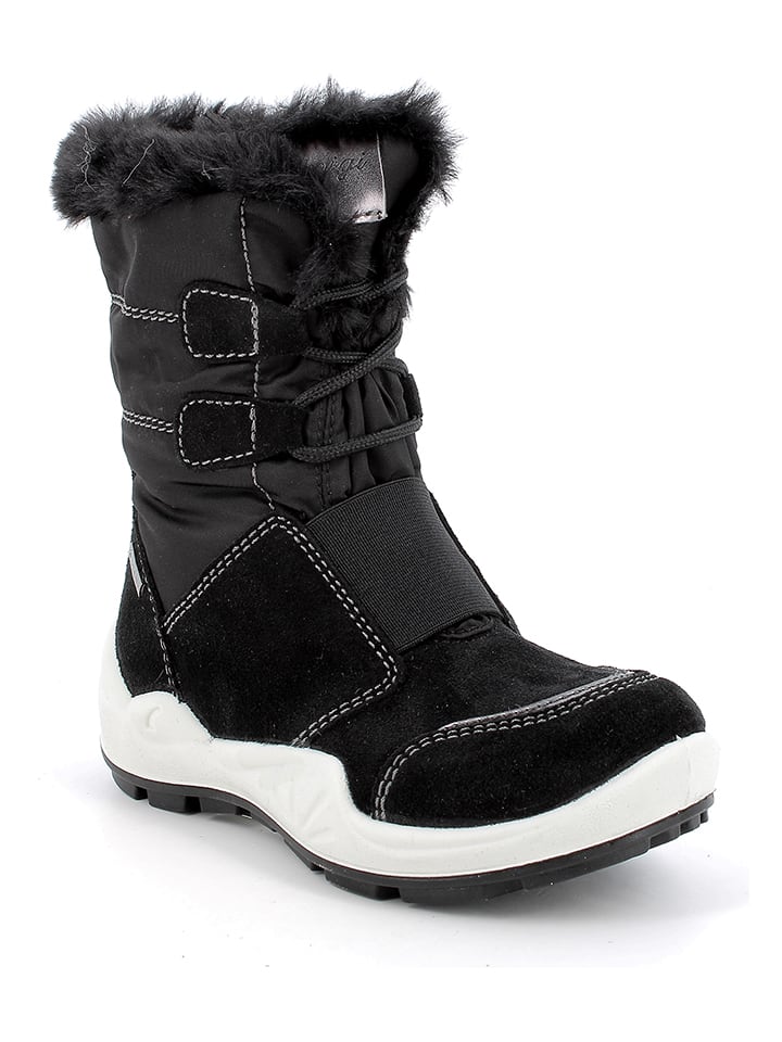 Primigi Skórzane kozaki zimowe w kolorze czarnym rozmiar: 35