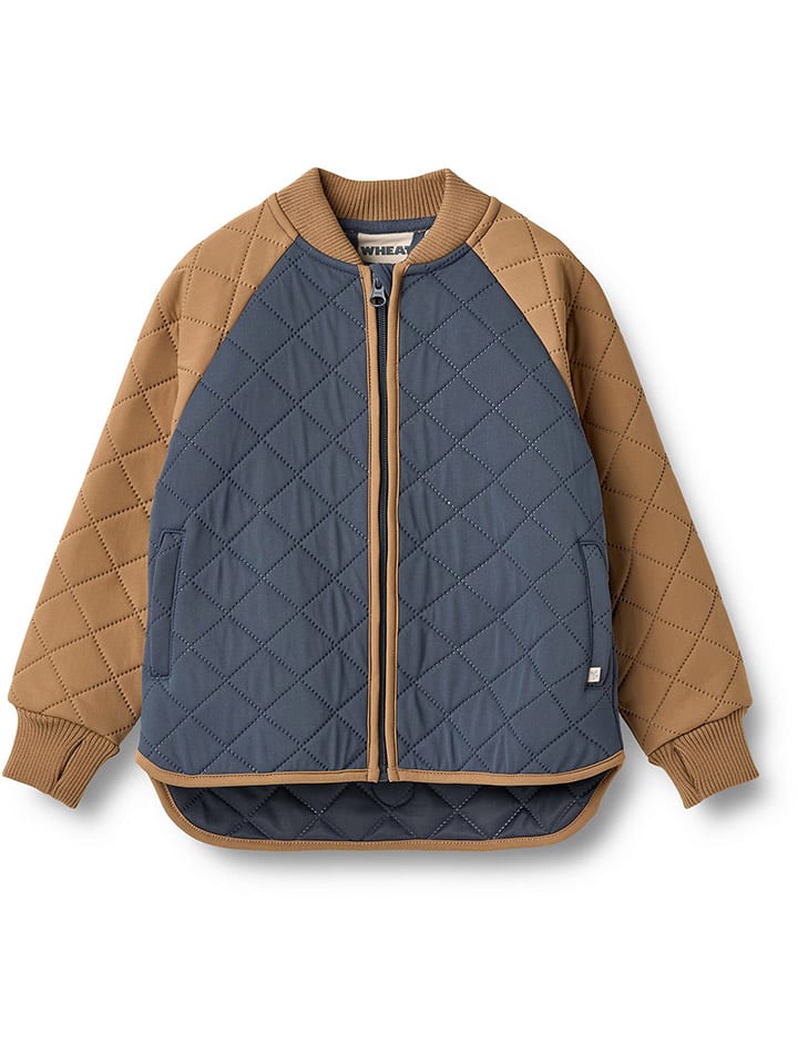 Wheat Kurtka termiczna "Sylvester" w kolorze granatowo-jasnobrązowym rozmiar: 104