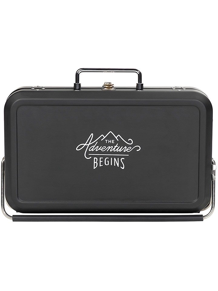 Gentlemen's Hardware Grill kempingowy w kolorze czarnym - 31 x 20,5 cm rozmiar: onesize
