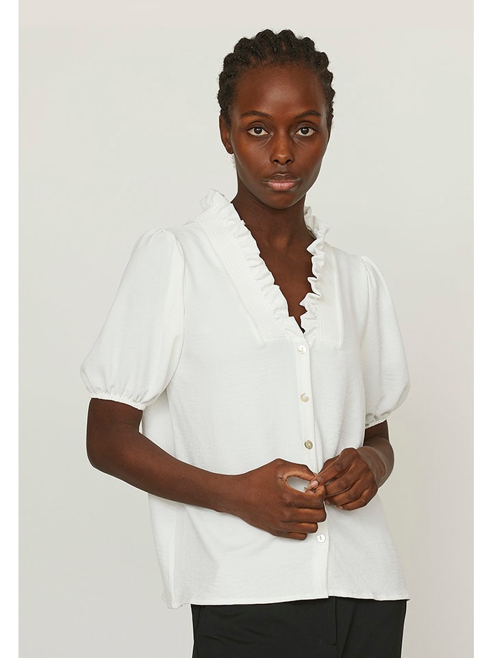 SisterS point Bluzka w kolorze białym rozmiar: S