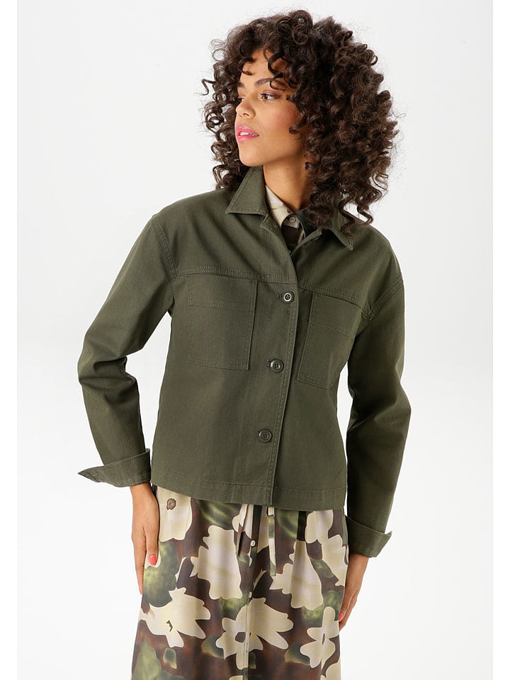 Aniston Kurtka koszulowa w kolorze ciemnozielonym rozmiar: 40