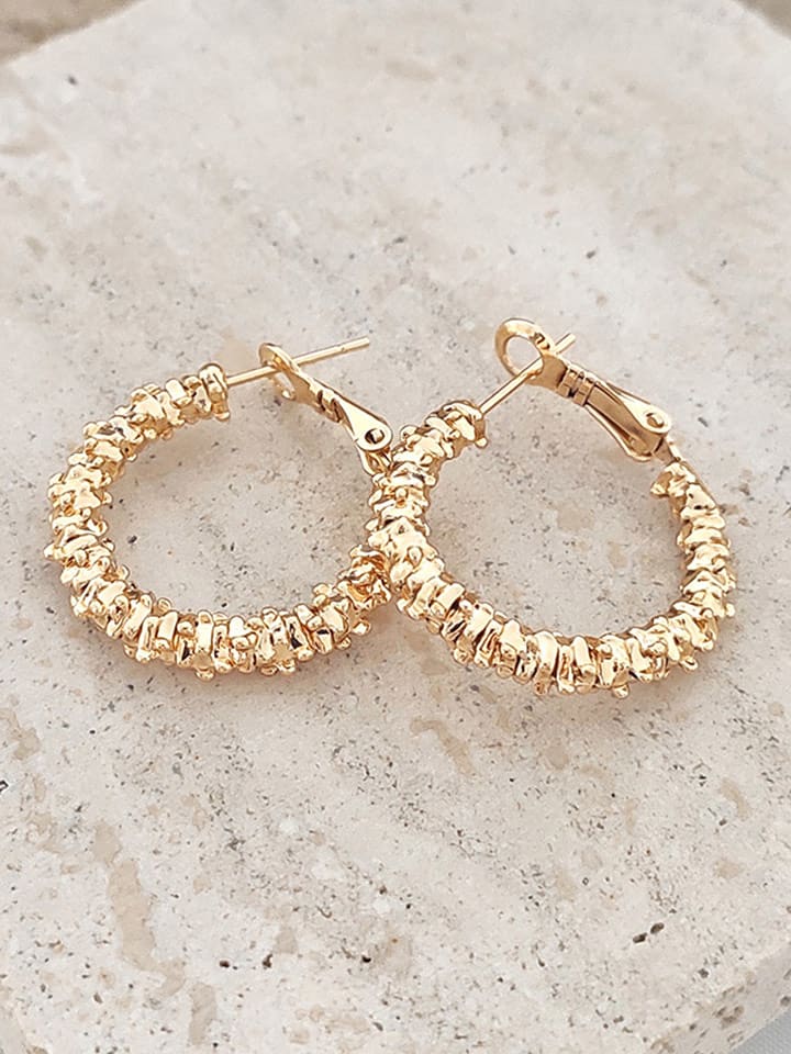 atelier MIU Pozłacane kolczyki-kreole rozmiar: onesize